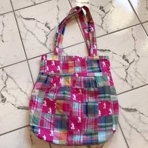 Pink Disney Plaid Tote Bag and Wallet Set